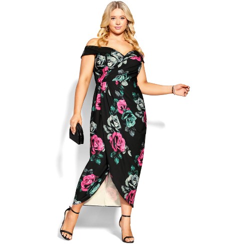 Women's Plus Size Clementine Dress - Black | City Chic : Target