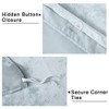 Velvet Duvet Cover Set, 3 Piece Luxury Soft Velvet Bedding Duvet Cover Set - 4 of 4