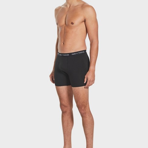 Pair Of Thieves Men's Super Fit Boxer Briefs 2pk - Black Xl : Target