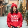 Simply Sage Market Women's Graphic Sweatshirt Santa's Favorite Teacher - 2 of 4