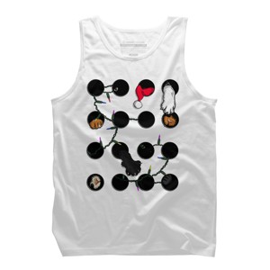 Men's Design By Humans Christmas cats in a box By betobtz Tank Top - 1 of 3