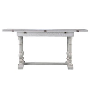 Edenderry Farmhouse Folding Trestle Console to Dining Table - White - SEI - 1 of 4