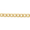 Black Bow Jewelry Men's 8mm, 14k Yellow Gold, Hollow Curb Link Chain Bracelet - 2 of 4