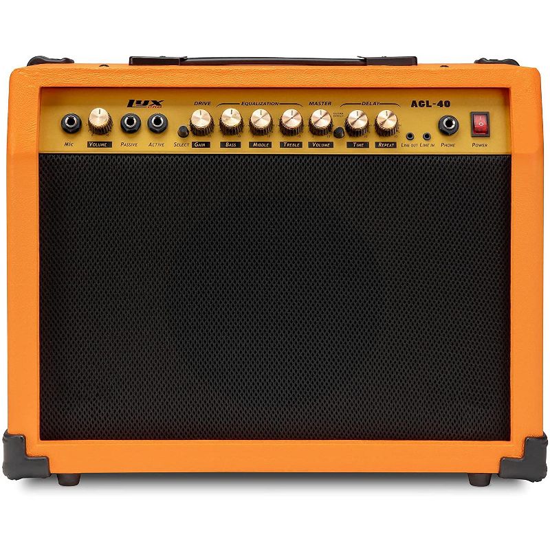 LyxPro Electric Guitar Amp, 40 Watt Portable Amplifier, 1 of 8