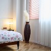 YONWAY Rustic Tall Woven Bamboo & Rattan Floor Vase – Decorative Standing Accent Vase for Dried or Silk Flowers, Farmhouse  for Living Room. - 2 of 4