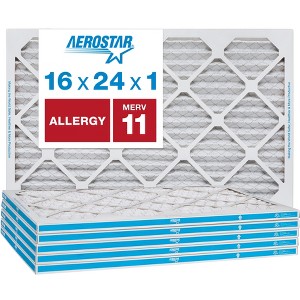 Aerostar AC Furnace Air Filter - Allergy - MERV 11 - Box of 6 - 1 of 1