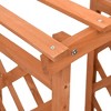 vidaXL Trellis Planter with Arch 19.3"x15.4"x46.1" Firwood - 4 of 4