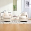 360° Swivel Accent Chair Barrel Chair Single Club Sofa Chair Upholstered Armchair Round Reading Chair - ModernLuxe - 2 of 4