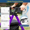 JUJABU Lightweight Foldable Rollator Walker for Seniors with Seat and Brakes, 8" All-Terrain Wheels and Adjustable Height - 3 of 4