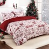 Christmas Duvet Cover Queen Size - Christmas Holiday Printed Duvet Cover Set for Kids, Soft and Breathable Christmas Decorations Bedding Set - 2 of 4
