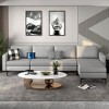 Costway Modular 4 Seat Convertible Sofa  w/ Reversible Chaise & 2 USB Ports - 2 of 4