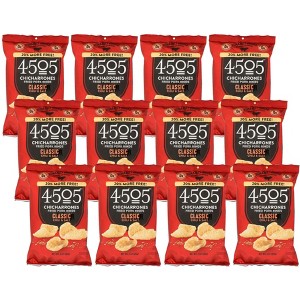 4505 Chicharrones Classic Chili and Salt Fried Pork Rinds - Case of 12/3 oz - 1 of 4