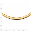 Black Bow Jewelry 6mm Sterling Silver & 14k Gold Plated Omega Chain Necklace, Adjustable - 2 of 4