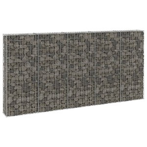 vidaXL Gabion Wall with Covers Galvanized Steel 118.1"x11.8"x19.7" - 1 of 4
