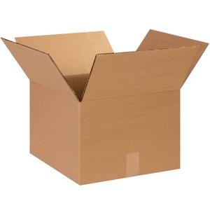 Box Partners Heavy-Duty Boxes 14" x 14" x 10" Kraft 25/Bundle HD141410 - 1 of 4