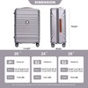 28"/24"/20" Luggage, Lightweight Suitcase with USB Port, Faux Leather Handle, Lockable Spinner Wheels 4Q -ModernLuxe - 2 of 4