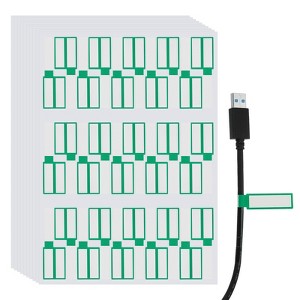 Unique Bargains Waterproof Reusable Writable Hook and Loop Cable Labels 300 Pcs - 1 of 4