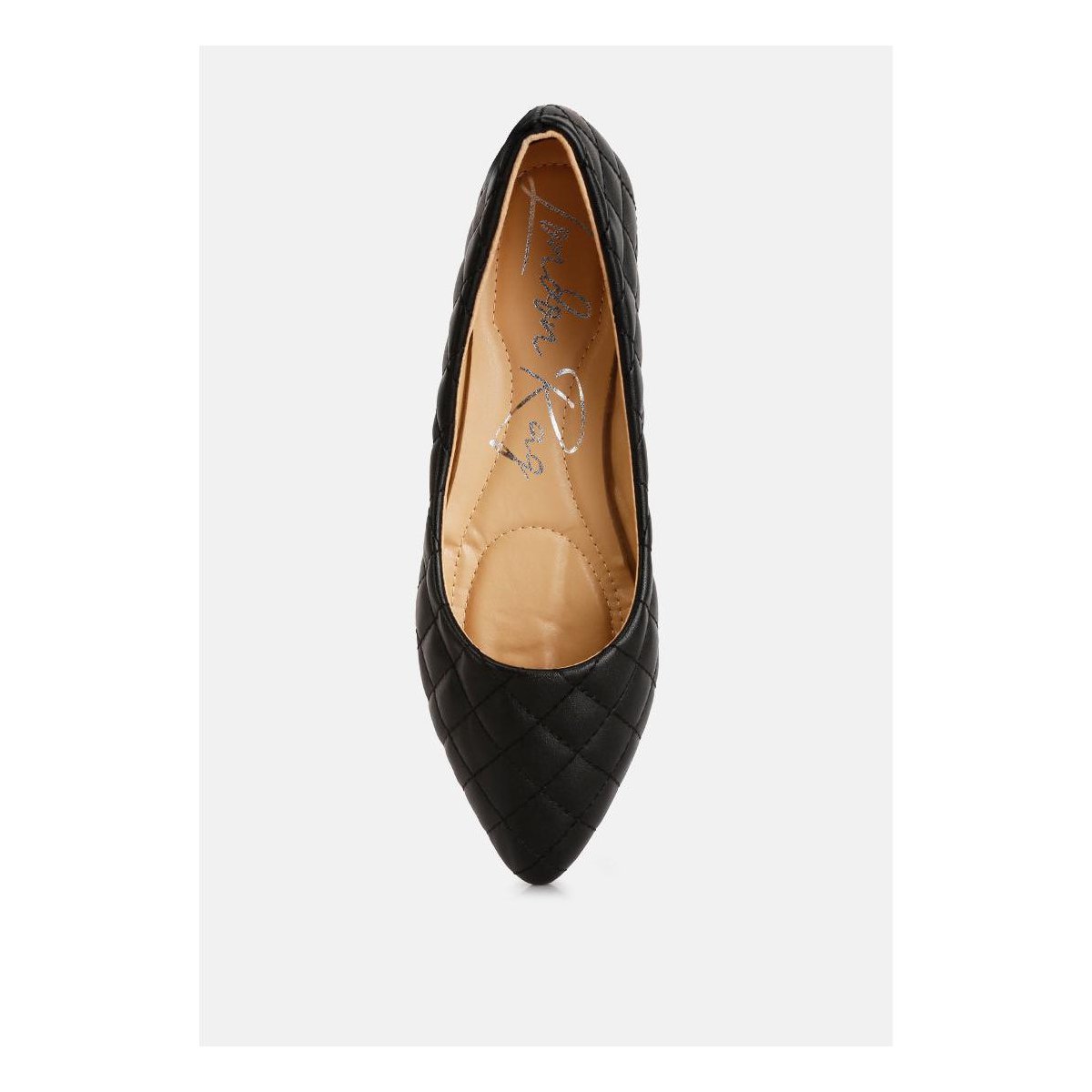 Обувь London Rag Womens Rikhani Quilted Detail Ballet Flats 7 — фото 4