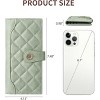 BEAFUP Women PU Leather Wallet,Large Capacity Bifold RFID Blocking Card Holder with ID Window with Zipper Coin Pocket - 3 of 4