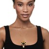 Ross-Simons Italian Cultured Pearl, Black Onyx and Green Agate Pendant Necklace in 18kt Gold Over Sterling Silver Size - 2 of 4