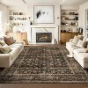 Elegant Floral Inspired Non-Slip Washable Low Pile Rug with Stain-Resistant Backing, Perfect for Living Room, Bedroom, Kitchen, Entryway - 3 of 4
