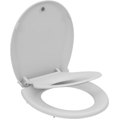 Toddler Potty Training Seat Built-In, Quiet-Close Lid, Safe PP Material, Easy Installation & Release with Hardware