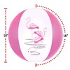 Big Mo's Toys Flamingo Inflatable Beach Balls - 16 in - 12 Pack - 4 of 4