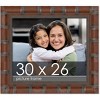 PosterPalooza | 30x26 Wide Bamboo Picture Frame, UV Acrylic, 4 Finishes - Brown, Black, Silver, and Natural - 2 of 4