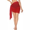 HAPPY BAY Sarong for Women Chiffon Cover Up Short Women's Summer Pool Beach Wrap Skirt Bikini Cover-ups Dress - 4 of 4