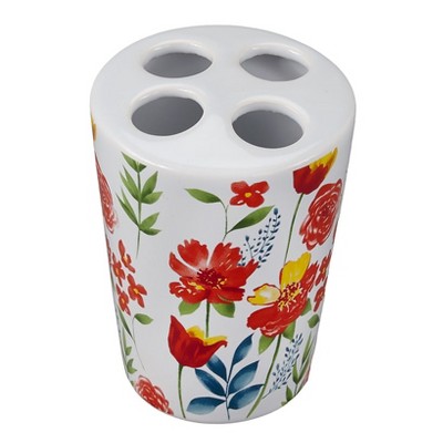 The Lakeside Collection Garden Delight Bathroom Collection - Toothbrush Holder