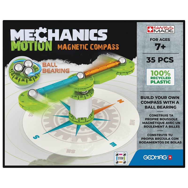 Geomag Mechanics Compass Recycled, 35 Pieces, 2 of 9