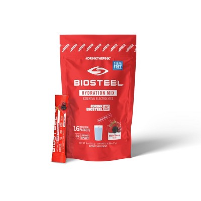 BioSteel Hydration Powder Mix Bag - Mixed Berry - 16ct