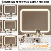 GAOMON Makeup Vanity Desk with Mirror and Lights, 4 Drawers, 2 Storage Shelves - 3 of 4
