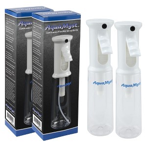 Creative Mark AquaMyst 300 ml Continuous Mist Spray Bottle - 2-Pack - Ergonomic Plant Mister - Water Mister Spray Bottle w/ Pre-Compression - 1 of 4
