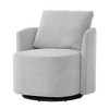 JUJABU 29.9" Upholstered 360° Swivel Barrel Accent Chair for Living Room, Bedroom, or Office - 2 of 4