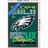 Trends International NFL Philadelphia Eagles - Super Bowl LIX Team Logo Framed Wall Poster Prints - 3 of 4