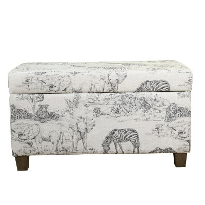 Kids' Jungle Storage Bench - HomePop