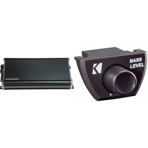 Kicker CX Series CX1800.1 1800W Mono Class D Mosfet Full-Range Car Amp w/ Bass Knob Bundle - 1 of 4