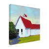 Trademark Fine Art - Carol Young  Scarlet Roof Canvas Art - 4 of 4