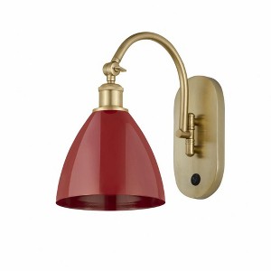 Plymouth Dome - 1 Light Wall Sconce In Industrial Style-13.25 Inches Tall and 7.5 Inches Wide - 1 of 1