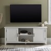 58" MDF Grooved-Door Classic TV Stand with Adjustable Shelves and Cord Management for Living Room and Bedroom - 3 of 4
