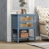 Srorage Cabinet, Natural Rattan, American Furniture, Suitable for Bedroom, Living Room, Study - 2 of 4