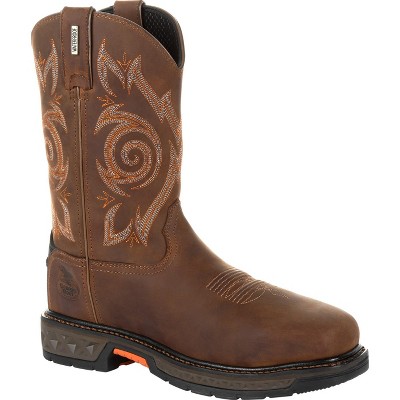 Men's Georgia Boot Carbo-Tec LT Steel Toe Waterproof Pull On Work Boot
