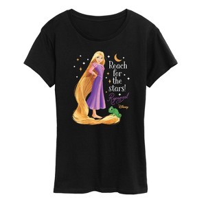 Women's - Disney Princess - Rapunzel Reach For The Stars Short Sleeve Graphic T-Shirt - 1 of 4