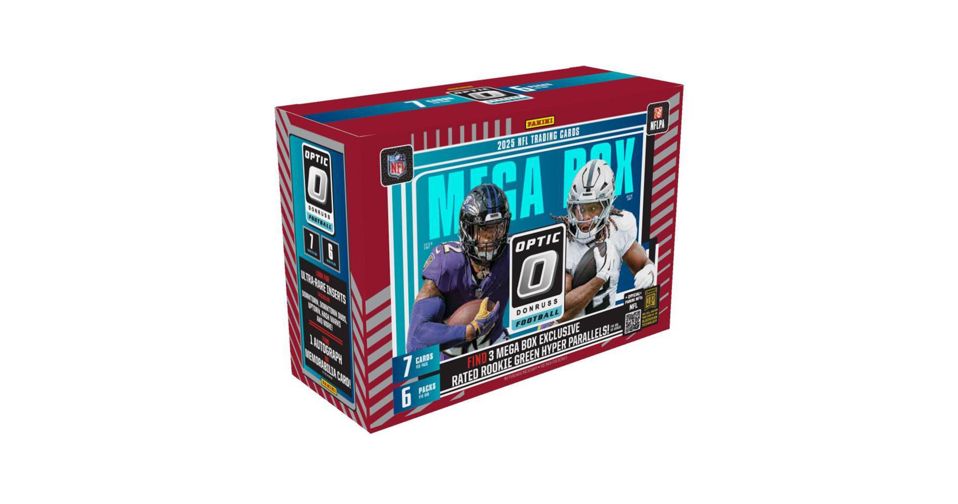 2025 Panini NFL Optic Donruss Football Trading Card Mega Box