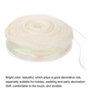Unique Bargains Gift Wrapping Wide Sheer Wired Pastel Shimmer Iridescent Chiffon Ribbons 1 Pc - 3 of 4