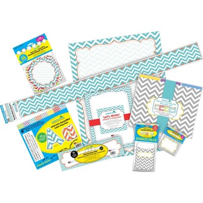 Barker Creek Chevron Beautiful Designer Classroom Set