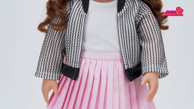 Our Generation Jacinta 18&#34; Fashion Doll with Pink Skirt &#38; Sweater, 2 of 6, play video