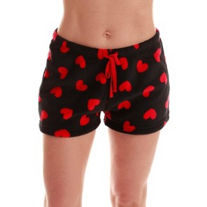 Just Love Womens Cozy Plush Printed Pajama Shorts -PJs for Women - 1 of 3