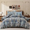 All Seasons Floral Paisley Down Feather Fiber Comforter Set with Pillowcases - 2 of 4